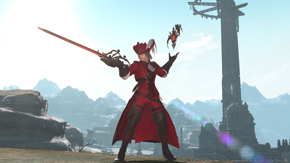 An image of the Red Mage, one of the new jobs in Stormblood.