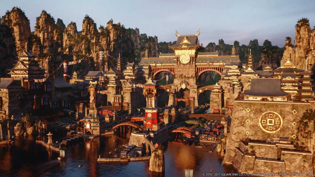 An image of the new city-state, Kugane.