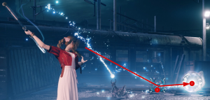 Aerith's multi-hit standard attack